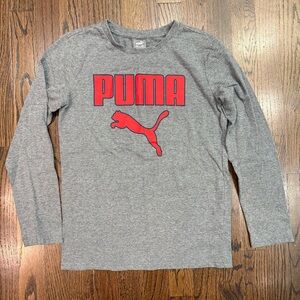 Puma Red and Gray Long Sleeve Shirt